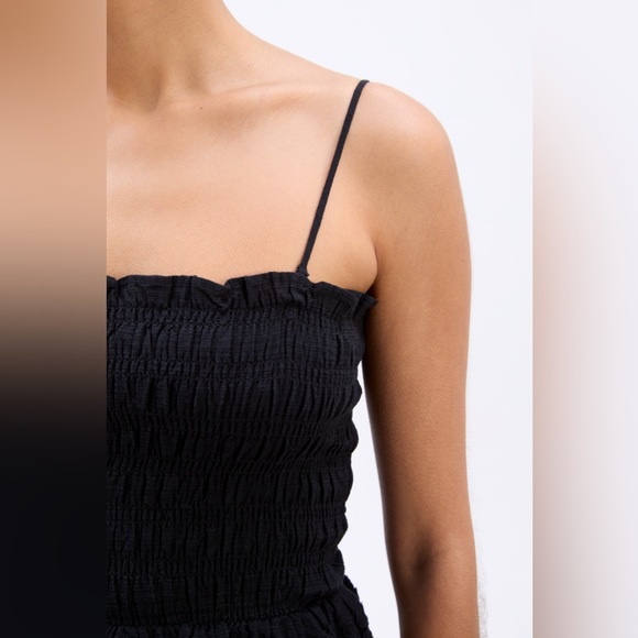 NWT DAMSON MADDER Martina Embroidered Cami Top in Black UK 12 / US 8 - Picture 12 of 13